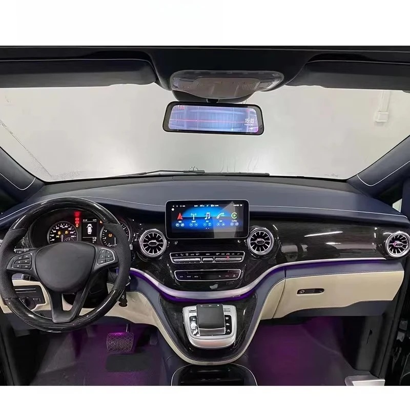 Upgrade Center Automobile Console Modified  Instrument Panel  with Touch Screen for  Vclass Vito W447